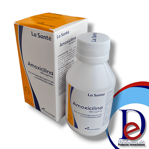 AMOXICILINA 250MG/5ML SUSP X 100 ML --LASANTE-- UBI 20-B