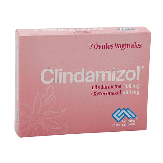 CLINDAMIZOL 100MG/400MG X 7 OVULOS -CLINDAMICINA + KETOCONAZOL-COLMED UBI 7-F