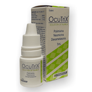 OCUTRIX GOTAS OFT X 5 ML- POLIMICINA+ DEXAMETASONA+ NEOMICINA- FARMASER- - UBI 19-B