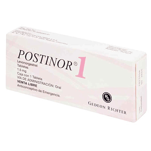 POSTINOR 1 X 1 TAB- LEVONOGESTREL- GEDEON RICHTER- - UBI 21-E