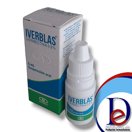 IVERBLAS 0.6% GOTAS X 5 ML -IVERMECTINA 0.6% -BLASKOV -VTO ENE 26 -UBI 18-F