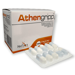 ATHENGRIPP X 100 CAP -FENILEFRINA+ CETIRIZINA+ ACETAMINOFEN+ CAFEINA-NEVOX UBI