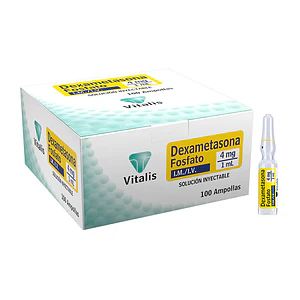 DEXAMETASONA 4MG/1ML X 100 AMP --VITALIS UBI 7-D