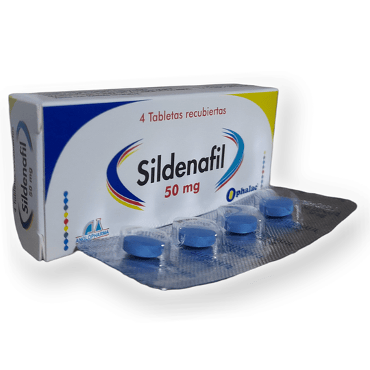 SILDENAFIL 50 MG X 4 TAB- - ANGLOPHARMA- VTO SEP 26- UBI 2-E