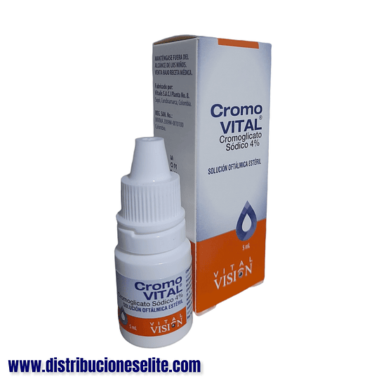 CROMOGLICATO 4% GOTAS OFT X 5 ML (CROMOVITAL) - -VITALIS -VTO ENE 26 -UBI 17-D