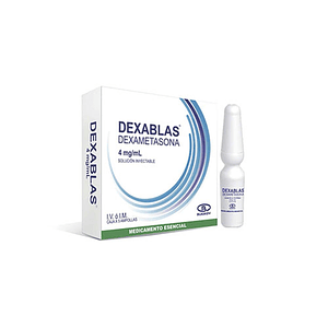 DEXABLAS 4MG/ML X 5 AMP- DEXAMETASONA 4 MG- BLASKOV- 18-E