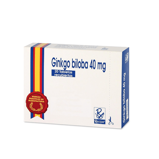 GINKGO BILOBA 40 MG X 20 TAB --RECIPE UBI 13-D