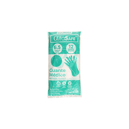 GUANTE LATEX MEDICO (6.5) X 12 PARES --ALFASAFE UBI 13-D