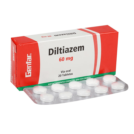 DILTIAZEM 60 MG X 20 TAB --GENFAR UBI 7-F