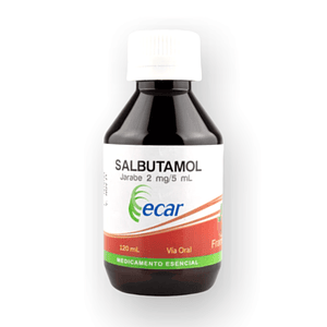 SALBUTAMOL 2MG/5ML JBE X 120 ML - - ECAR- 13-D