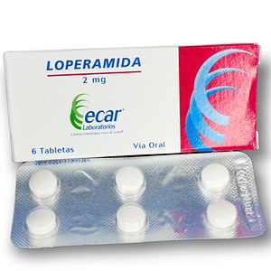 LOPERAMIDA 2 MG X 6 TAB - -ECAR -UBI 13-C