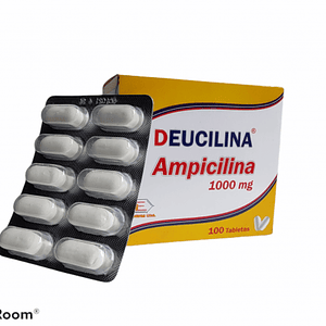 DEUCILINA 1000 MG X 100 TAB- AMPICILINA 1 GR- LABQUIFAR- - UBI 3-D