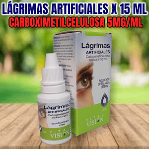 VITALVISION 5MG/ML GOTAS X 15 ML- CARBOXIMETILCELULOSA, LAGRIMAS ARTIFICIALES- VITALIS- 18-C
