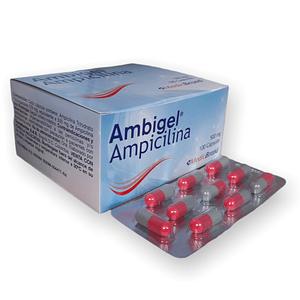 AMBIGEL 500 MG X 100 CAP- AMPICILINA 500 MG- MEDICBRAND- UBI 5-E