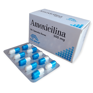AMOXICILINA 500 MG X 50 CAP- - COLMED- UBI 7-D