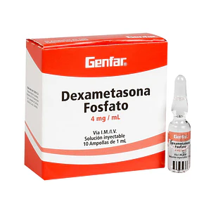 DEXAMETASONA 4MG/1ML X 10 AMP - - GENFAR- UBI 12-F