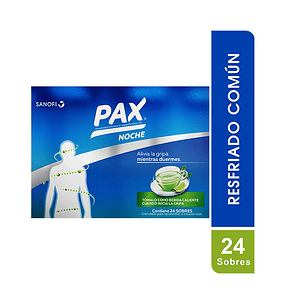 PAX NOCHE LIMON X 24 SBS- ACETAMINOFEN+ FENILIFRINA+ CLORFENIRAMINA- SANOFI- - UBI 21-C