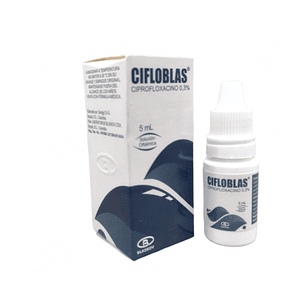 CIFLOBLAS 0.3% GOTAS OFT X 5 ML - CIPROFLOXACINO 0.03%- BLASKOV- 27-D