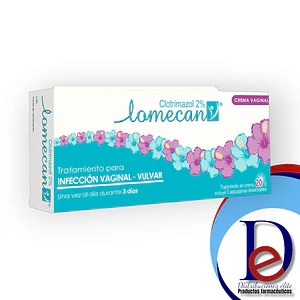 LOMECAN V 2% CREMA VAGINAL- CLOTRIMAZOL 2%- GENOMMA- UBI 23-B
