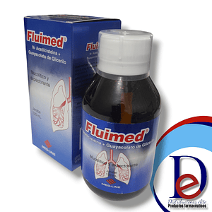 FLUIMED JBE X 120 ML- N ACETILCISTEINA+ GUAYACOLATO- MEDLINE- UBI 11E