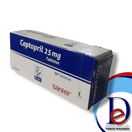 CAPTOPRIL 25 MG X 30 TAB - -RECIPE -VTO SEP 25 -UBI 16-C