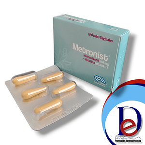 METRONIST 500MG/100.000UI X 10 OVULOS- METRONIDAZOL+ NISTATINA- COLMED- - UBI 7-D