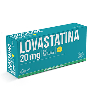 LOVASTATINA 20 MG X 300 TAB- - LAPROFF- 14-F