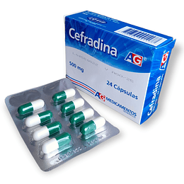 CEFRADINA 500 MG X 24 CAP - -AG -VTO JUL 26 -UBI 1-B