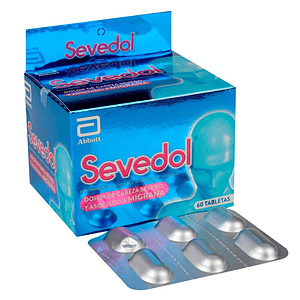 SEVEDOL AZUL X 60 TAB -ACETAMINOFEN+ ACIDO ACETILSALICILICO+ CAFEINA -ABBOTT -UBI 18-B