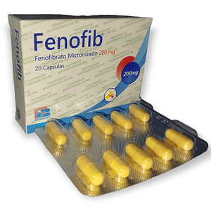 FENOFIBRATO 200 MG X 20 CAP (FENOFIB)- - LABQUIFAR- - UBI 3-D