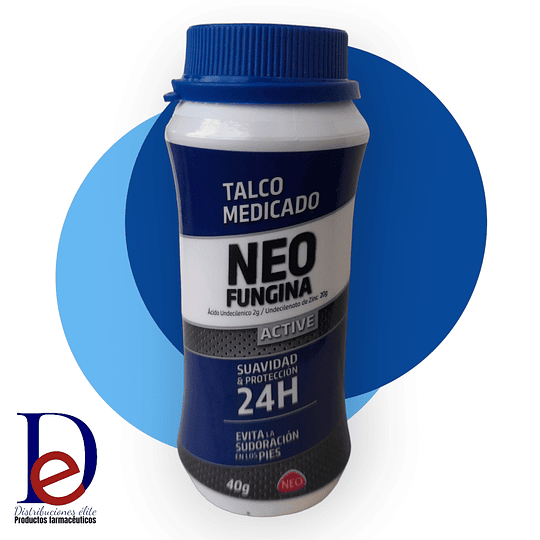 NEOFUNGINA TALCO X 40 GR -ACIDO UNDECILENICO+ UNDECILENATO DE ZINC -NEO -VTO AGO 26 -UBI 21-D