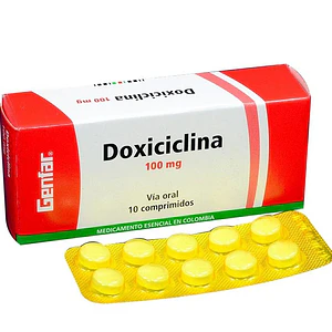 DOXICICLINA 100 MG X 10 CAP - - GENFAR- UBI 21-E