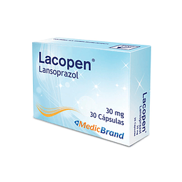 LACOPEN 30 MG X 30 CAP -LANSOPRAZOL 30MG X 30 CAP-MEDICBRAND UBI 7-F