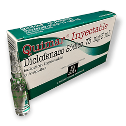 QUIMAR 75MG/3ML X 6 AMP -DICLOFENACO-ARMOFAR UBI 13-D