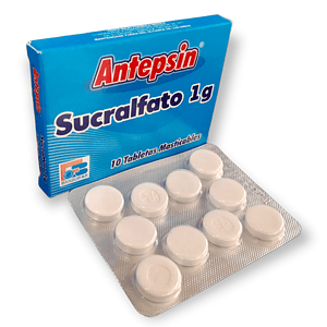 ANTEPSIN 1 GR X 10 TAB MASTIC- SUCRALFATO 1 GR- BIOQUIFAR- - UBI 3-B