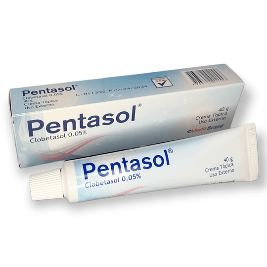 PENTASOL 0.05% CREMA X 40 GR -CLOBETASOL 0.05% -MEDICBRAND -VTO ABR 26 -UBI 7-B