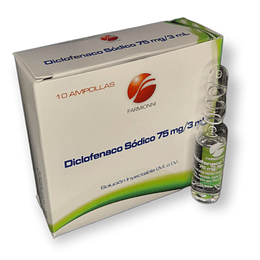 DICLOFENACO 75MG/3ML X 10 AMP- - FARMIONI- VTO 0- UBI 18-D