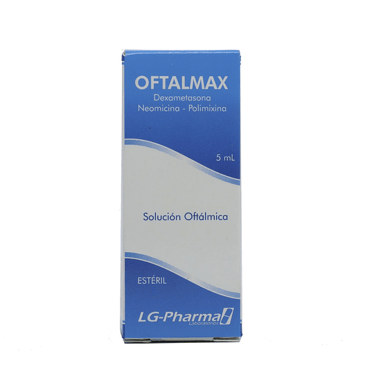 OFTALMAX GOTAS OFT X 5 ML -NEOMICINA+POLIMICINA+DEXAMETASONA-LG-PHARMA UBI 7-F