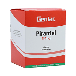 PAMOATO DE PIRANTEL 250 MG X 60 TAB --GENFAR UBI 7-F