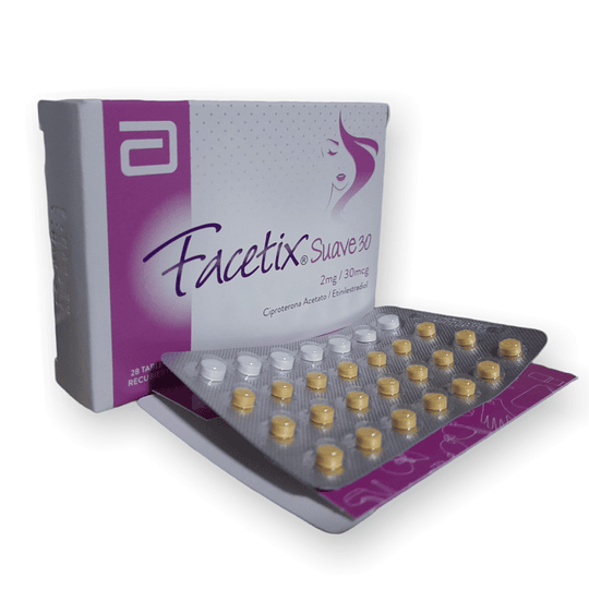 FACETIX SUAVE 30MCG X 28 TAB - ACETATO DE CIPROTERONA+ ETINIL ESTRADIOL-LAFRANCOL UBI 18-A