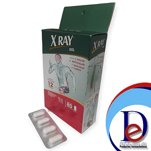 X RAY DOL X 80 TAB- ACETAMINOFEN+ NAPROXENO+ CAFEINA- GENOMMA- - UBI 1-D