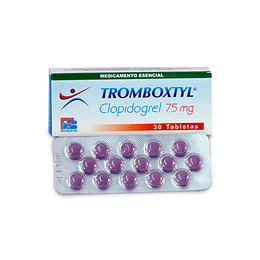 TROMBOXTYL 75 MG X 30 TAB- CLOPIDOGREL 75 MG- BIOQUIFAR- VTO MAY 25- UBI 4-F