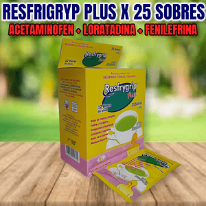 RESFRIGRYP PLUS X 25 SOBRES- ACETAMINOFEN+ FENILEFRINA+ CETIRIZINA+ CAFEINA- LABQUIFAR- - UBI 4-E