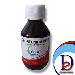 CLORFENIRAMINA 2MG/5ML JBE X 120 ML- - ECAR- 19-F