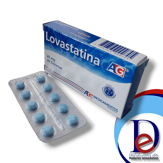 LOVASTATINA 20 MG X 20 TAB - -AG -VTO FEB 26 -UBI 1-F