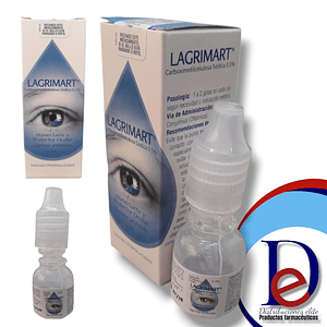 LAGRIMART 0.5% GOTAS OFT X 5 ML- CARBOXIMETILCELULOSA, LAGRIMAS ARTIFICIALES- BIOESTERIL- - UBI 18-C
