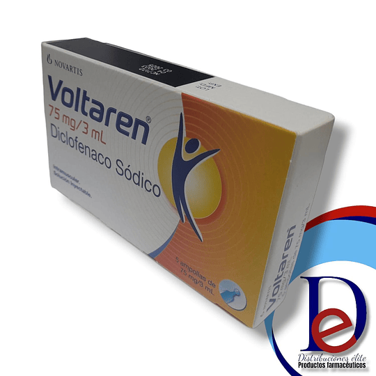 VOLTAREN 75 MG X 5 AMP- DICLOFENACO 75 MG- NOVASTIS- VTO ABR 25