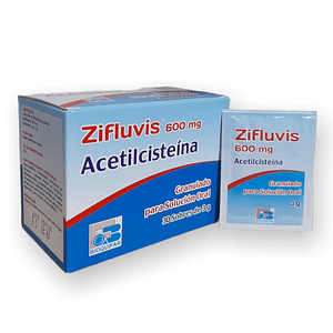 ZIFLUVIS 600 MG X 30 SBS- N ACETILCISTEINA 600 MG- BIOQUIFAR- - UBI 5-C