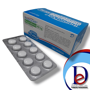 IBUPRODELT 400 MG X 100 TAB- IBUPROFENO 400 MG- DELTA- 8-C