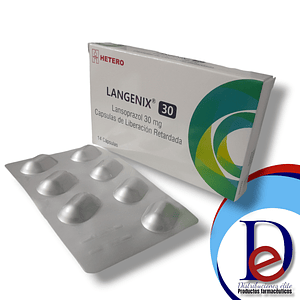 LANSOPRAZOL 30 MG X 14 CAP (LANGENIX)-  LANZOPRAZOL 30 MG- HETERO- - UBI 13-F
